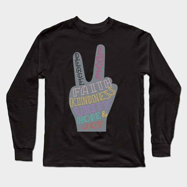 peace and love Long Sleeve T-Shirt by Janisworld